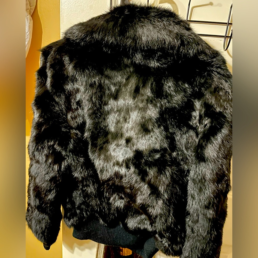 Rabbit fur coat